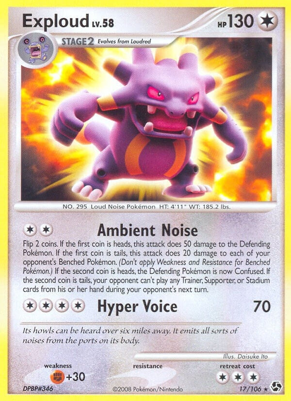 Image for Exploud (17/106) - Pokemon