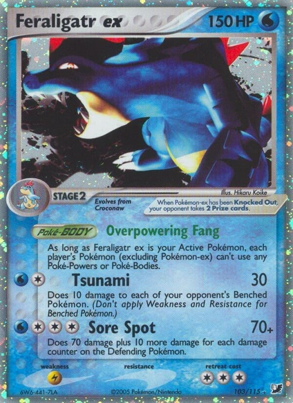Image for Feraligatr ex (103/115) - Pokemon