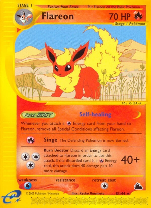 Image for Flareon (8) (008/144) - Pokemon