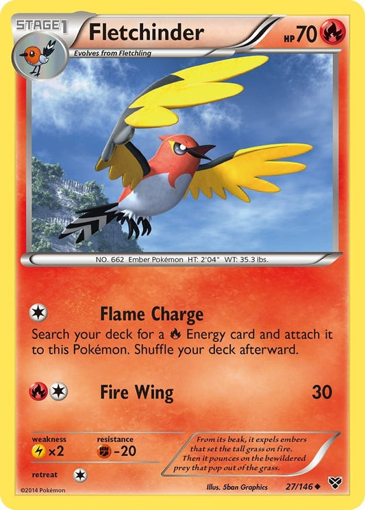 Image for Fletchinder (27/146) - Pokemon