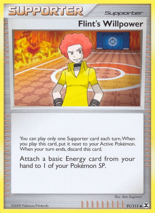 Image for Flint's Willpower (91/111) - Pokemon