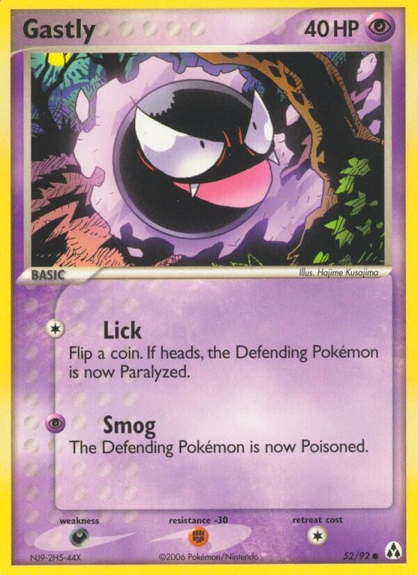 Image for Gastly (52/92) - Pokemon
