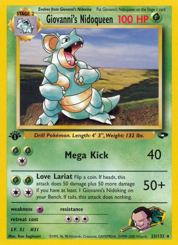 Image for Giovanni's Nidoqueen (023/132) - Pokemon