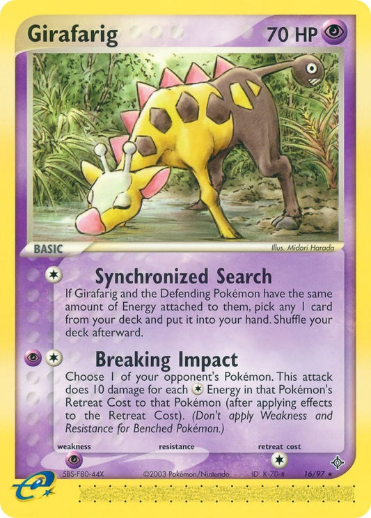 Image for Girafarig (16/97) - Pokemon