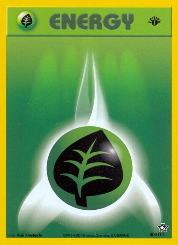 Image for Grass Energy (108/111) - Pokemon