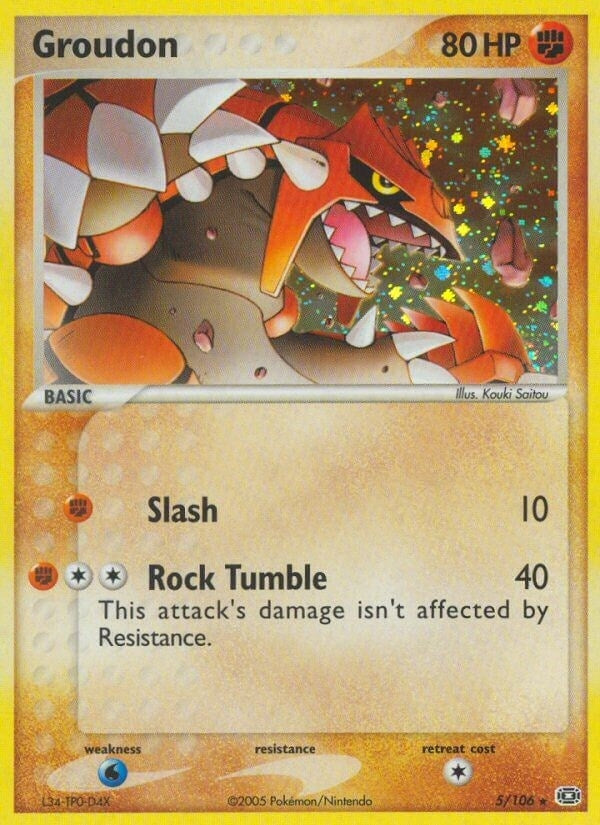 Image for Groudon (5/106) - Pokemon