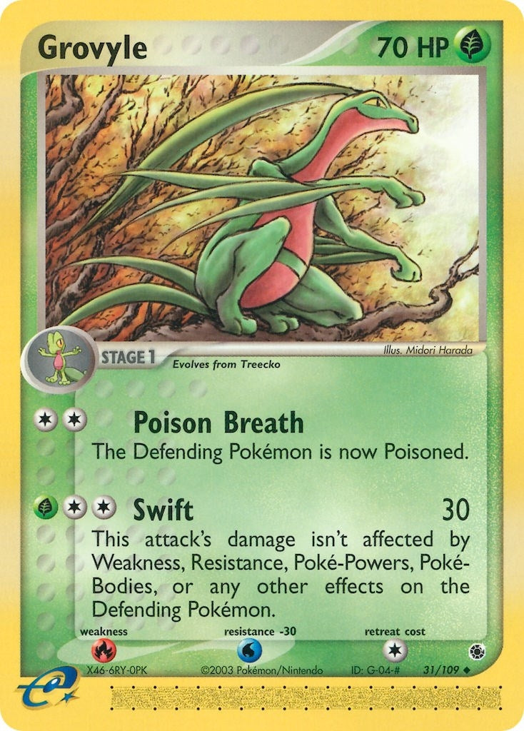 Image for Grovyle (31/109) - Pokemon