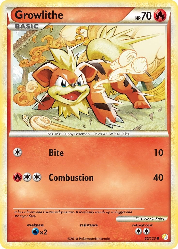 Image for Growlithe (65/123) - Pokemon