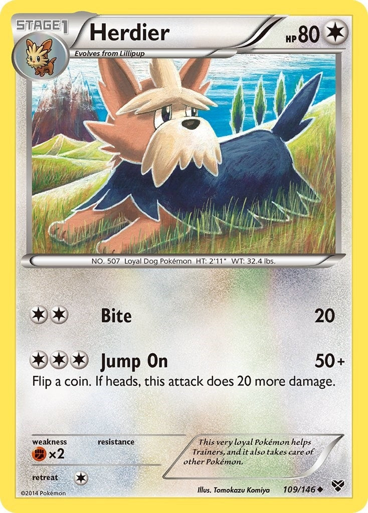 Image for Herdier (109/146) - Pokemon