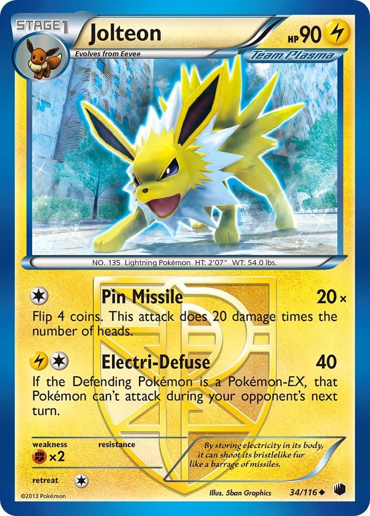 Image for Jolteon (Team Plasma) (34/116) - Pokemon