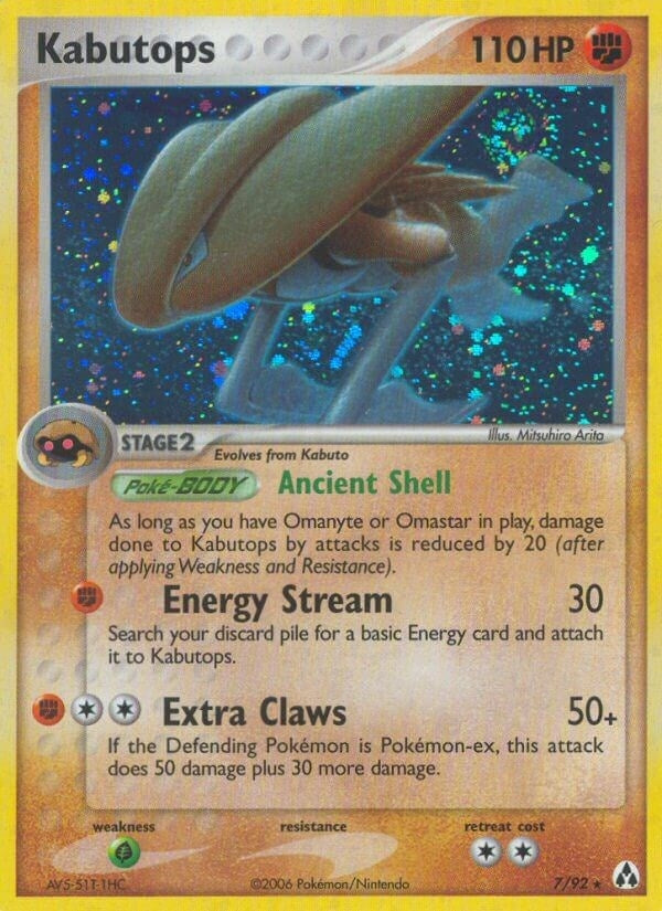 Image for Kabutops (7/92) - Pokemon
