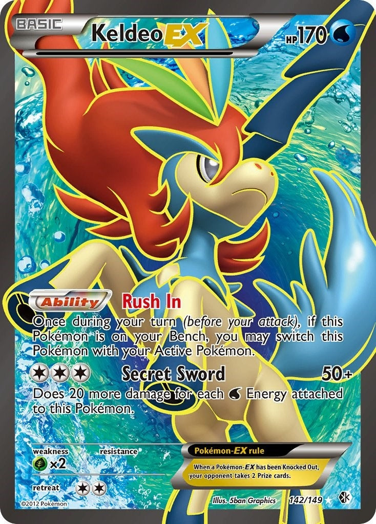Image for Keldeo EX (142 Full Art) (142/149) - Pokemon