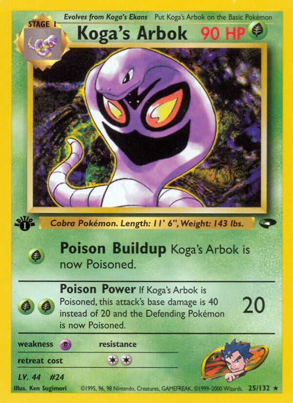 Image for Koga's Arbok (025/132) - Pokemon