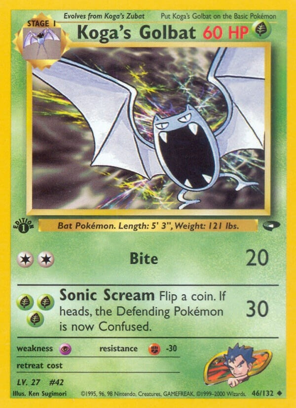 Image for Koga's Golbat (046/132) - Pokemon