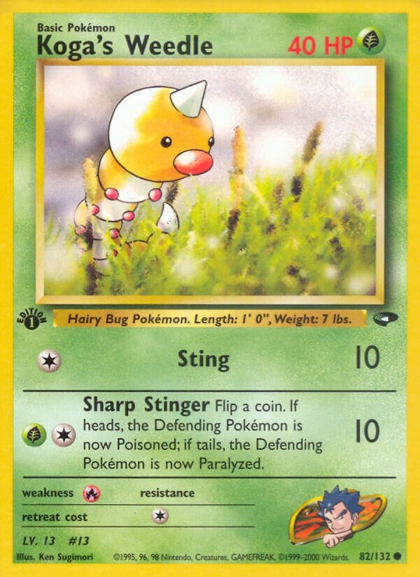Image for Koga's Weedle (082/132) - Pokemon