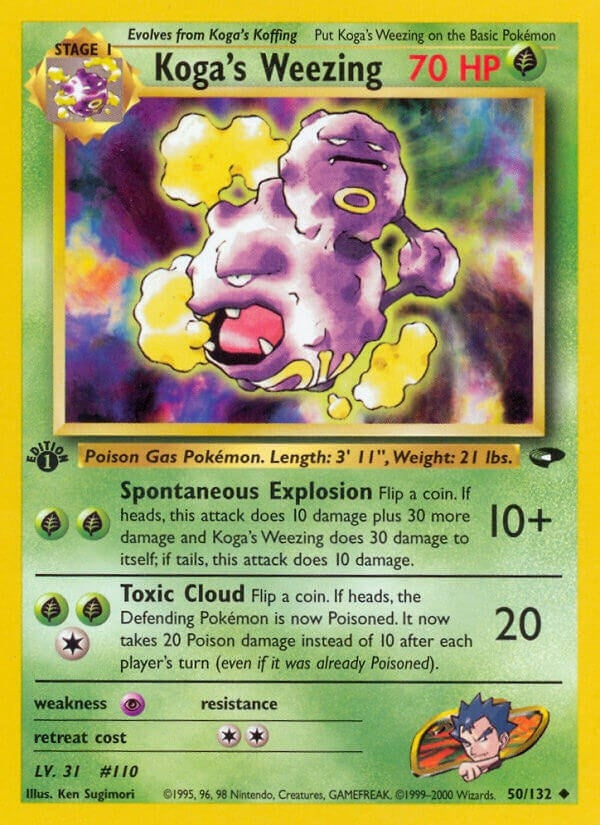 Image for Koga's Weezing (050/132) - Pokemon