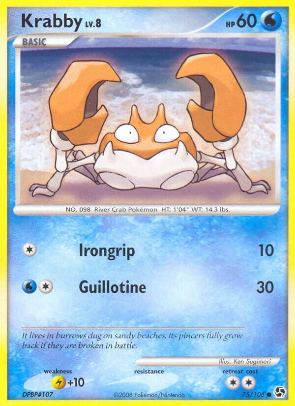Image for Krabby (75/106) - Pokemon
