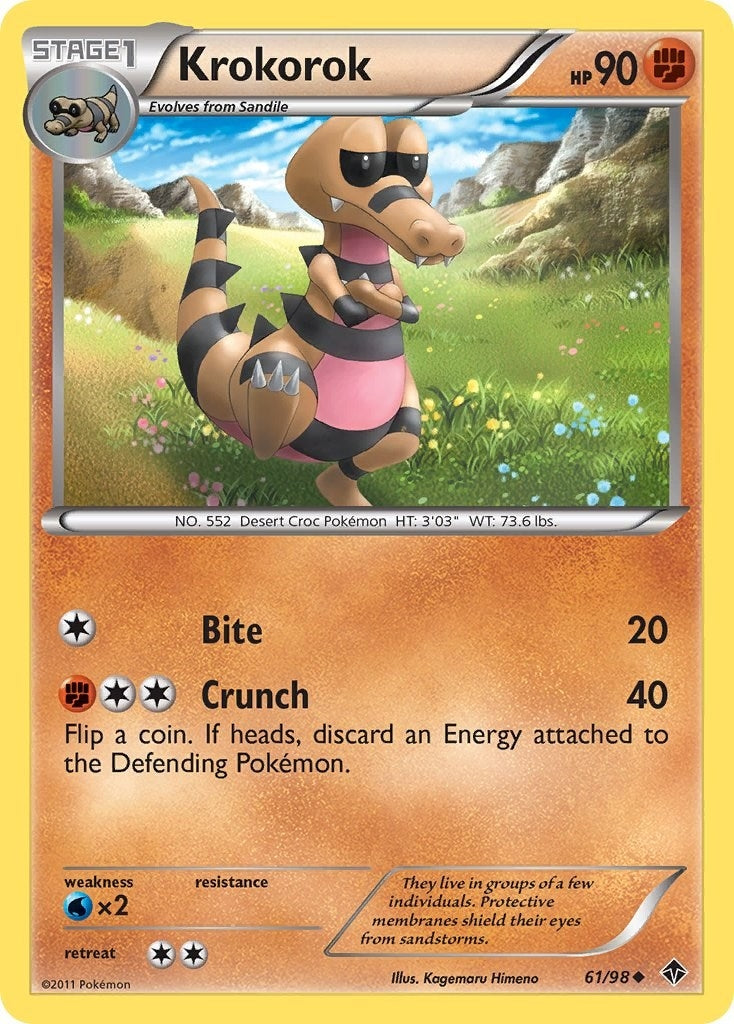 Image for Krokorok (61/98) - Pokemon