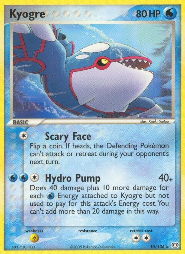 Image for Kyogre (15/106) - Pokemon