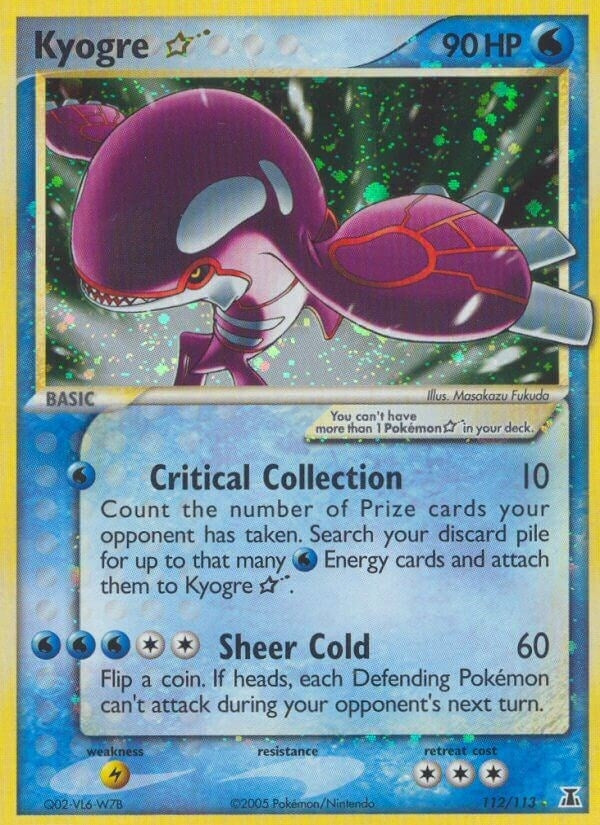 Image for Kyogre Star (112/113) - Pokemon