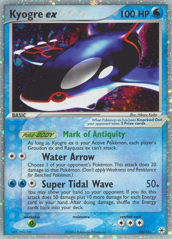 Image for Kyogre ex (94/101) - Pokemon