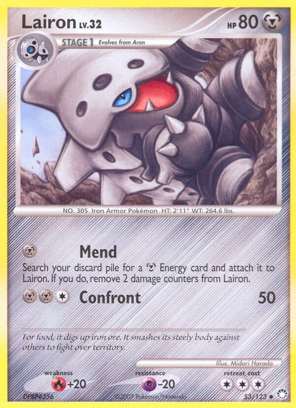 Image for Lairon (53/123) - Pokemon