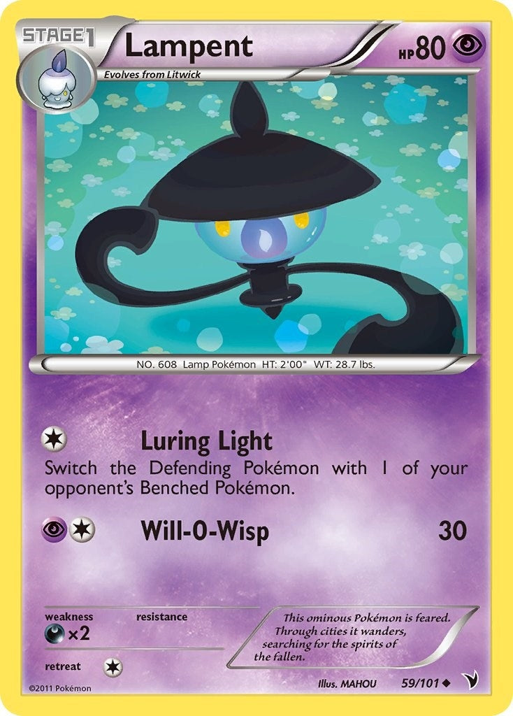 Image for Lampent (59/101) - Pokemon