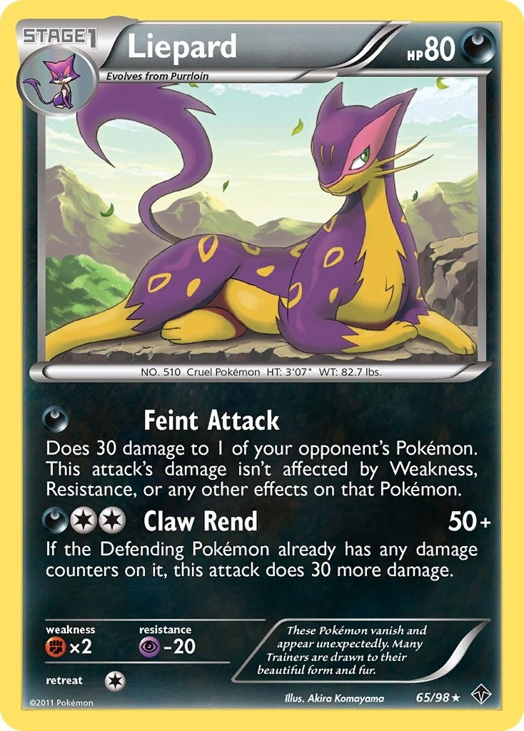 Image for Liepard (65/98) - Pokemon