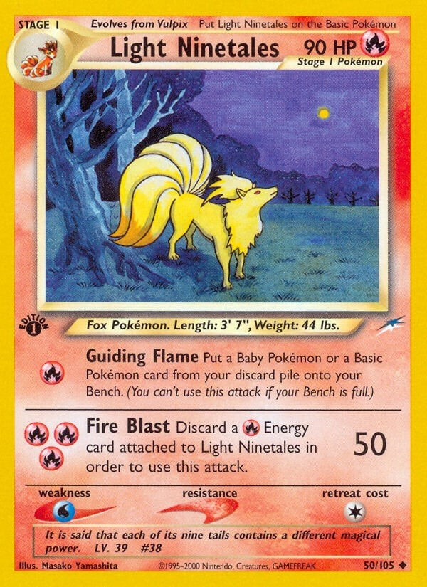 Image for Light Ninetales (050/105) - Pokemon