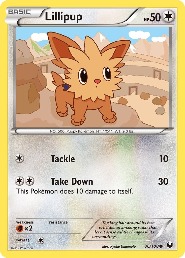 Image for Lillipup (86/108) - Pokemon