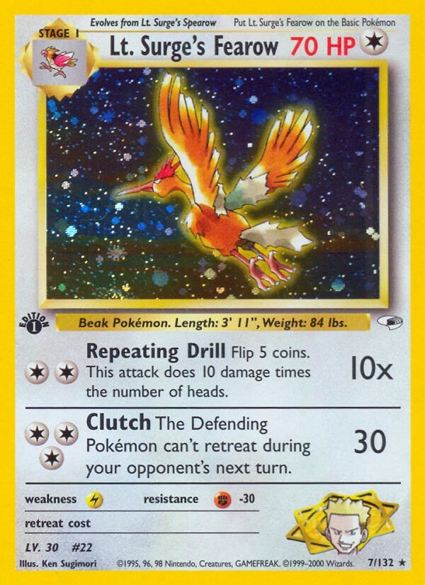 Image for Lt. Surge's Fearow (007/132) - Pokemon