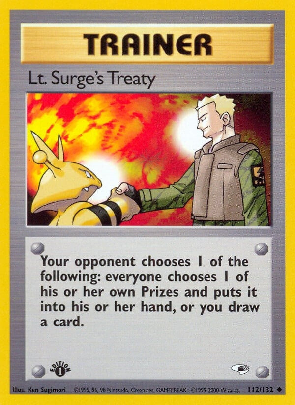 Image for Lt. Surge's Treaty (112/132) - Pokemon