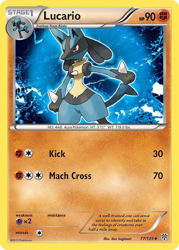 Image for Lucario (77) (77/135) - Pokemon