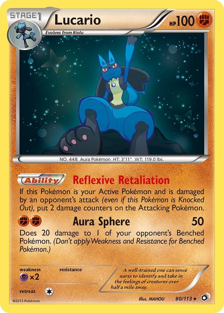 Image for Lucario (80/113) - Pokemon