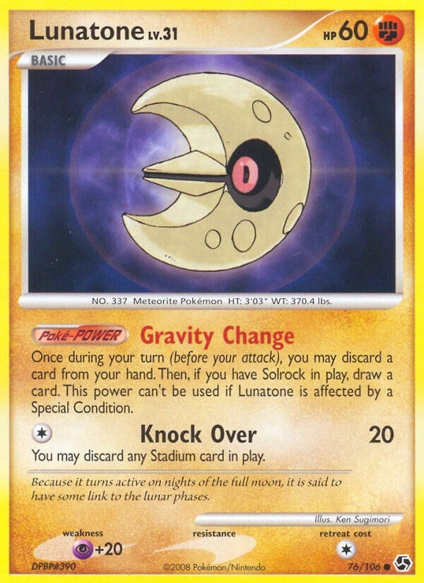Image for Lunatone (76/106) - Pokemon