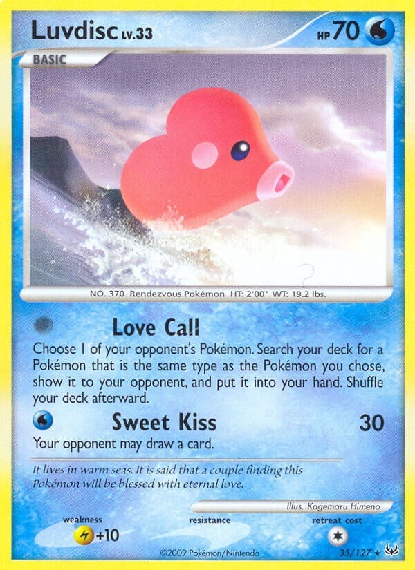Image for Luvdisc (35/127) - Pokemon