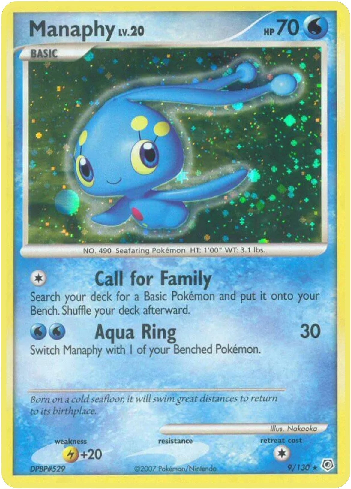 Image for Manaphy (9/130) - Pokemon