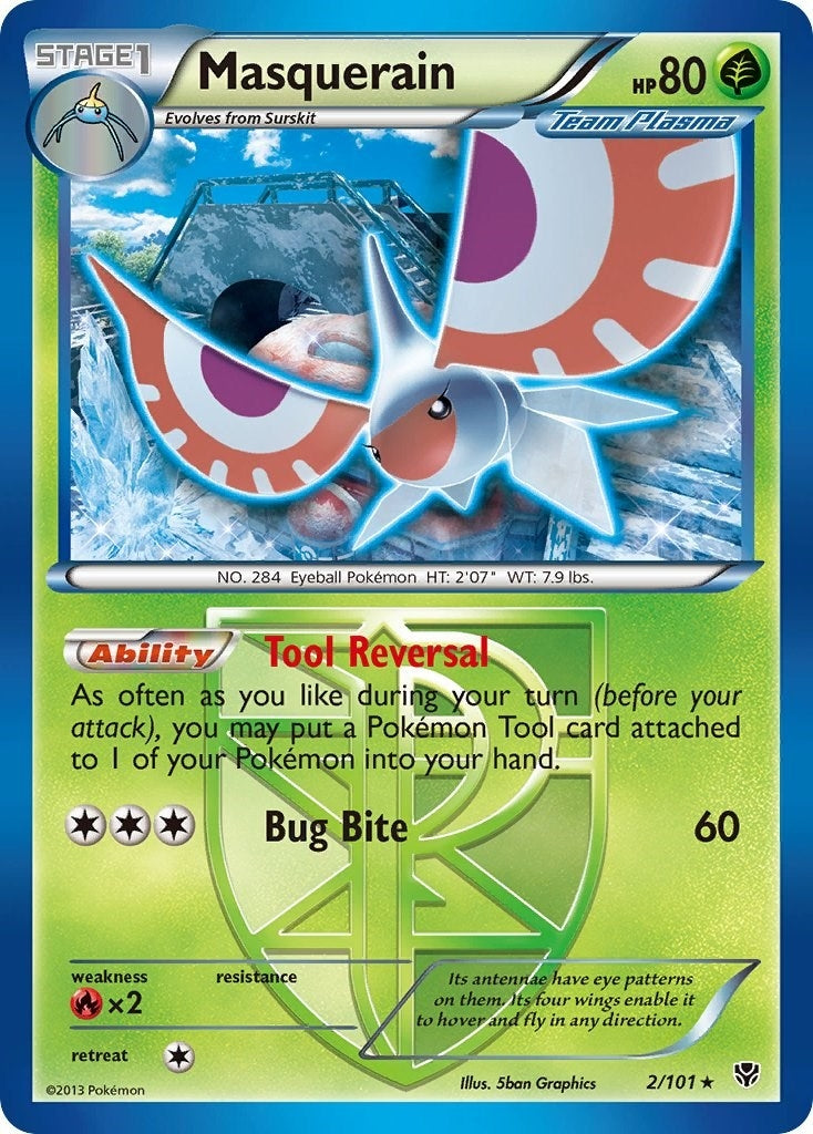 Image for Masquerain (Team Plasma) (2/101) - Pokemon