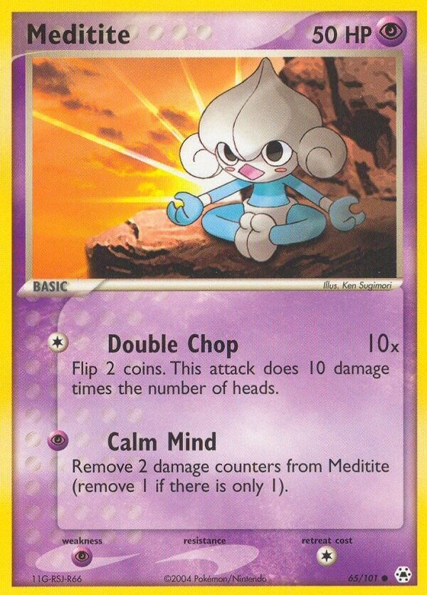 Image for Meditite (65/101) - Pokemon
