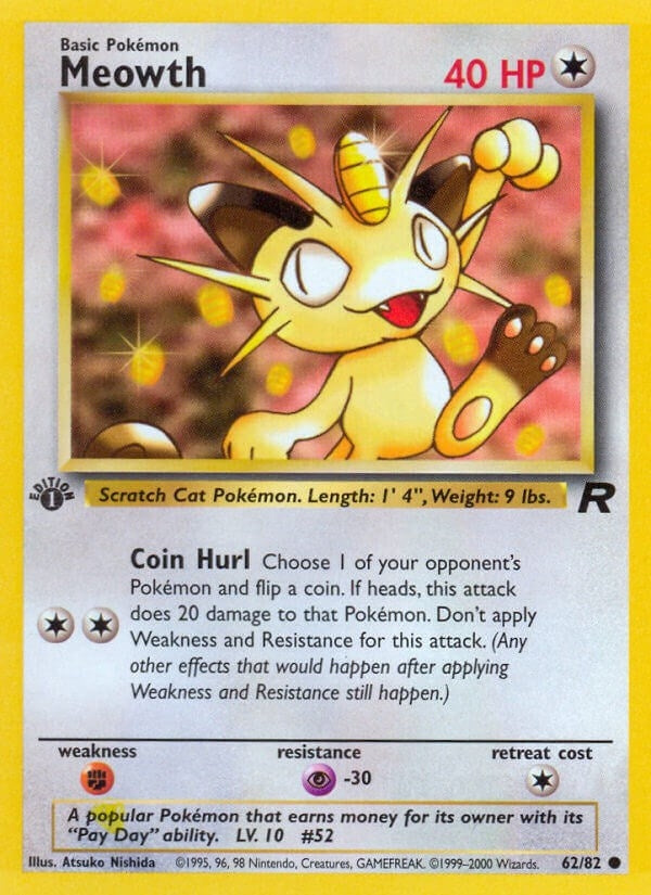 Image for Meowth (62/82) - Pokemon