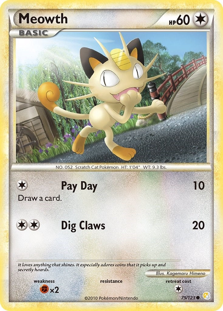 Image for Meowth (75/123) - Pokemon