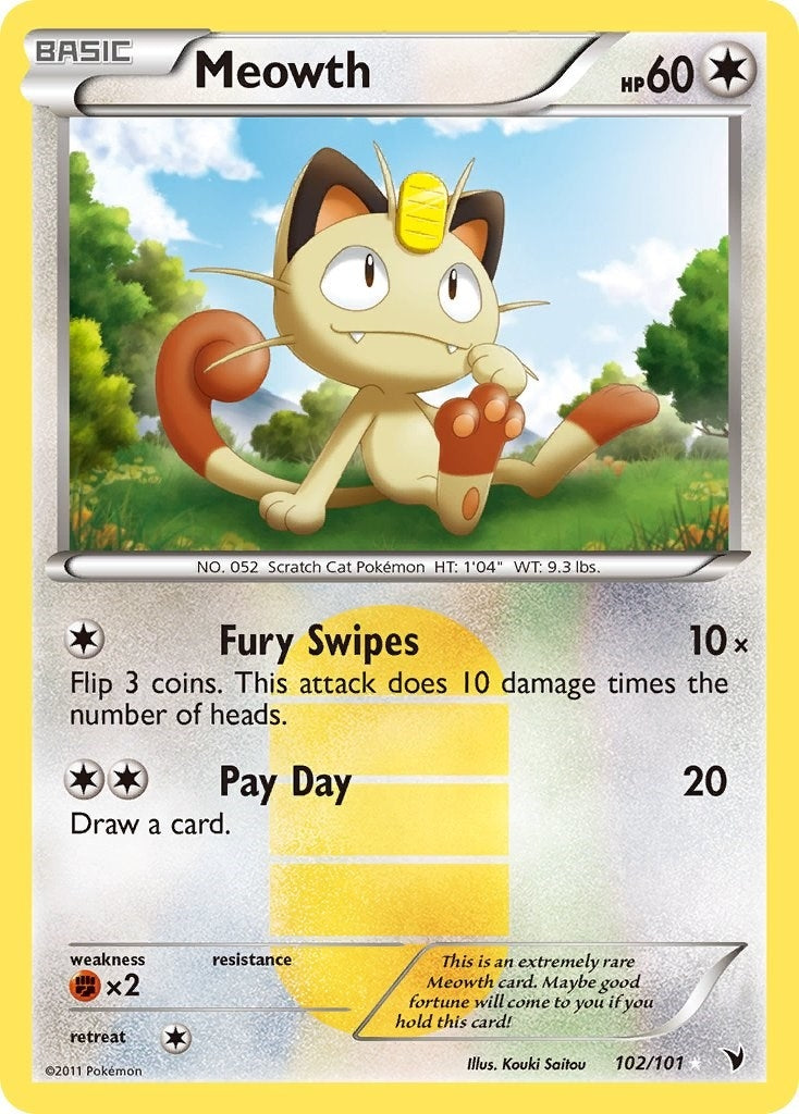 Image for Meowth (102/101) - Pokemon