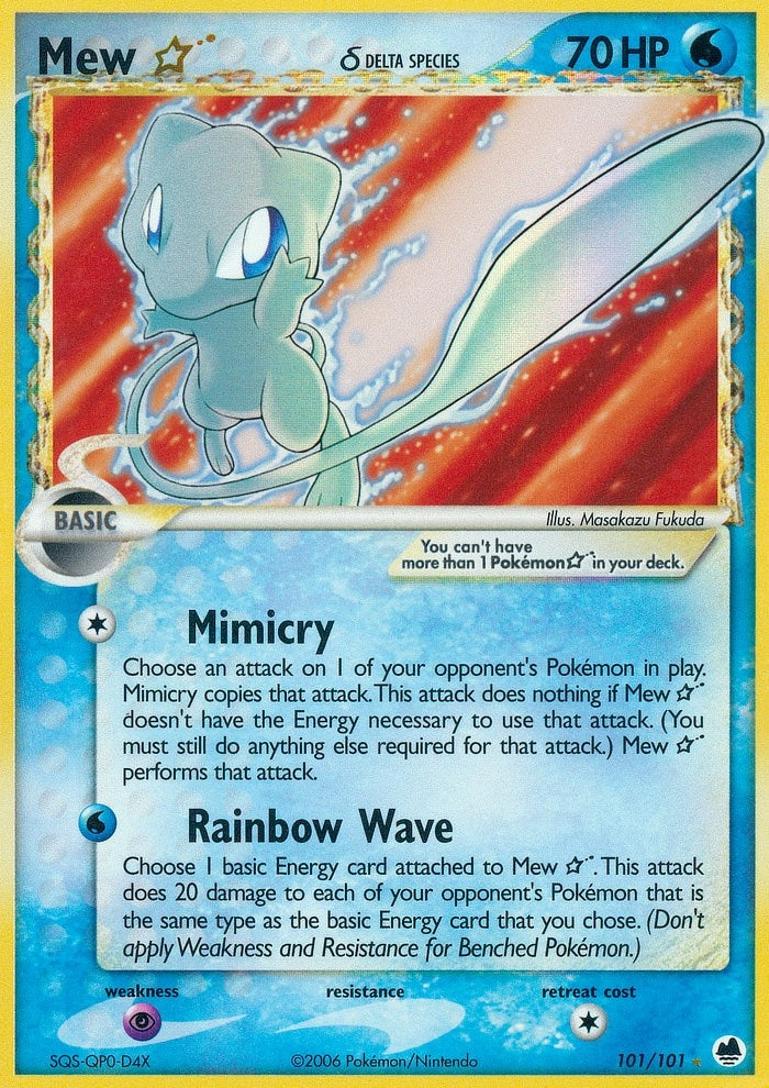 Image for Mew Star (Delta Species) (101/101) - Pokemon
