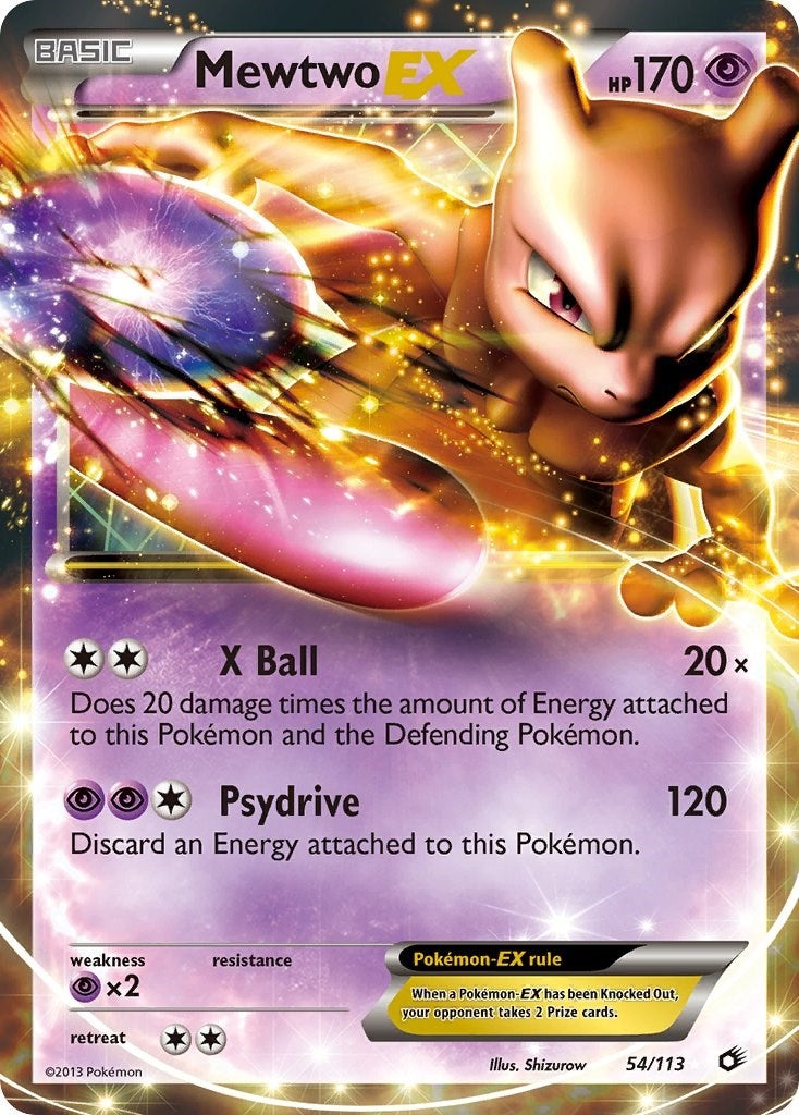 Image for Mewtwo EX (54/113) - Pokemon