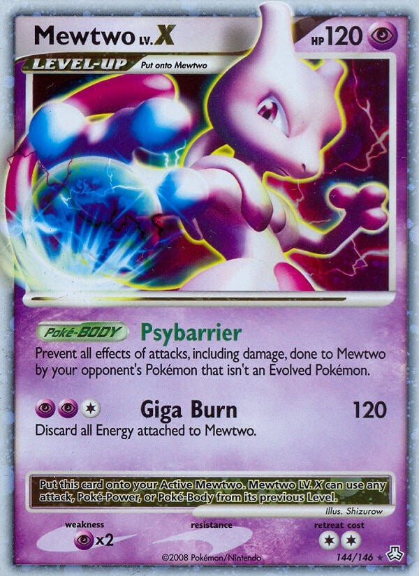 Image for Mewtwo LV.X (144/146) - Pokemon
