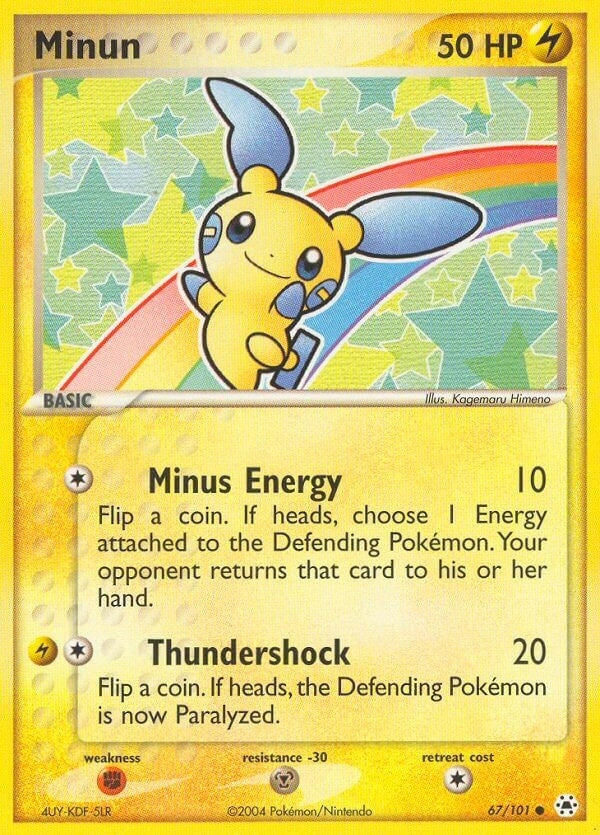 Image for Minun (67/101) - Pokemon