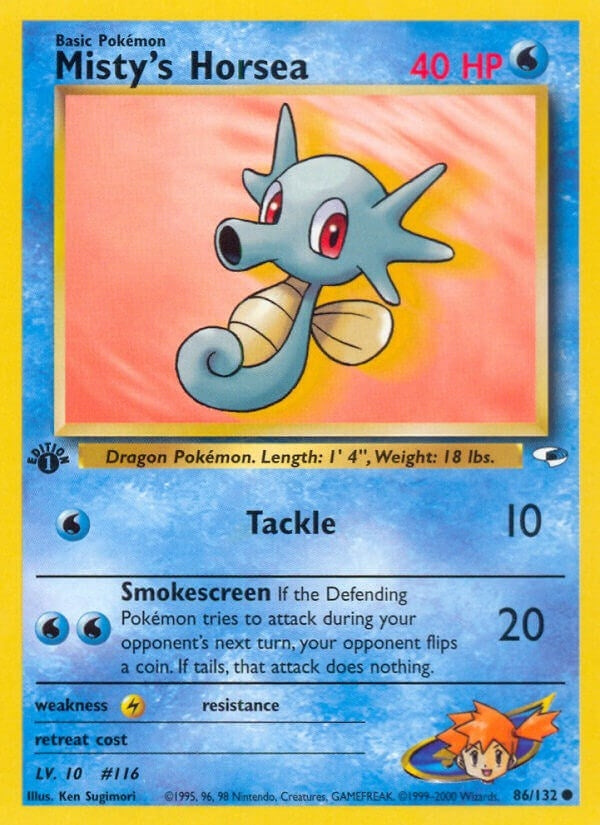 Image for Misty's Horsea (086/132) - Pokemon