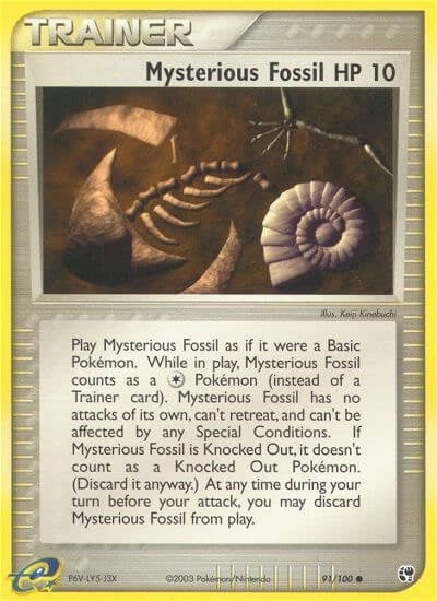 Image for Mysterious Fossil (91/100) - Pokemon