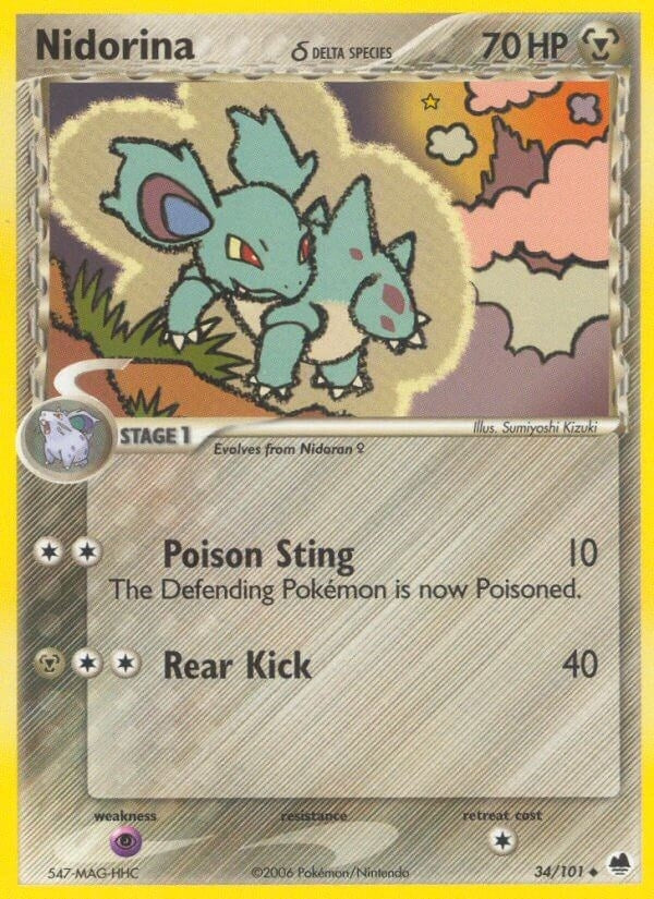 Image for Nidorina (Delta Species) (34/101) - Pokemon
