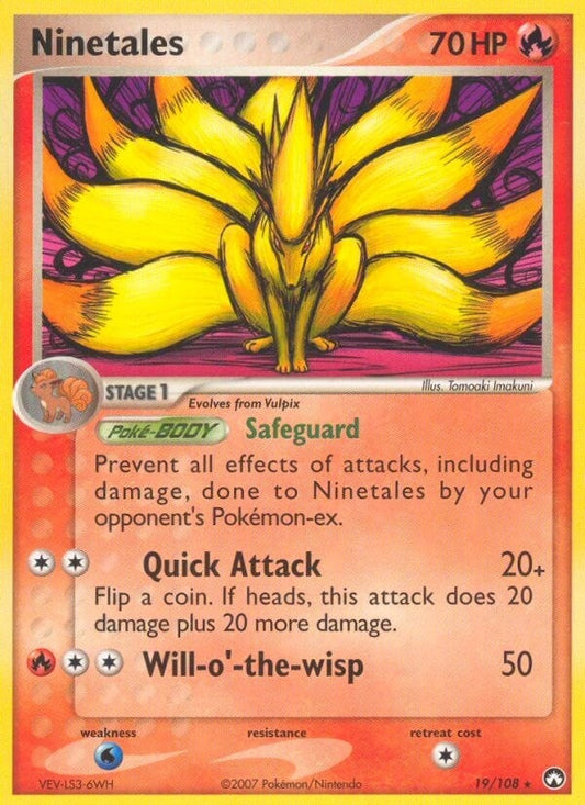 Image for Ninetales (19/108) - Pokemon